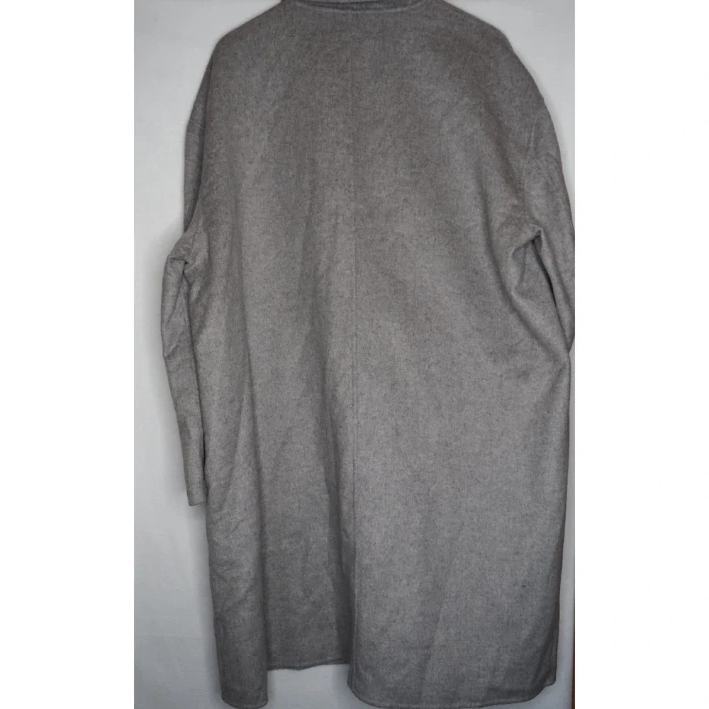 NWT GAP Wool Coat Special Gray Minimalist Long Coat Jacket Women's XXL Cozy‎
